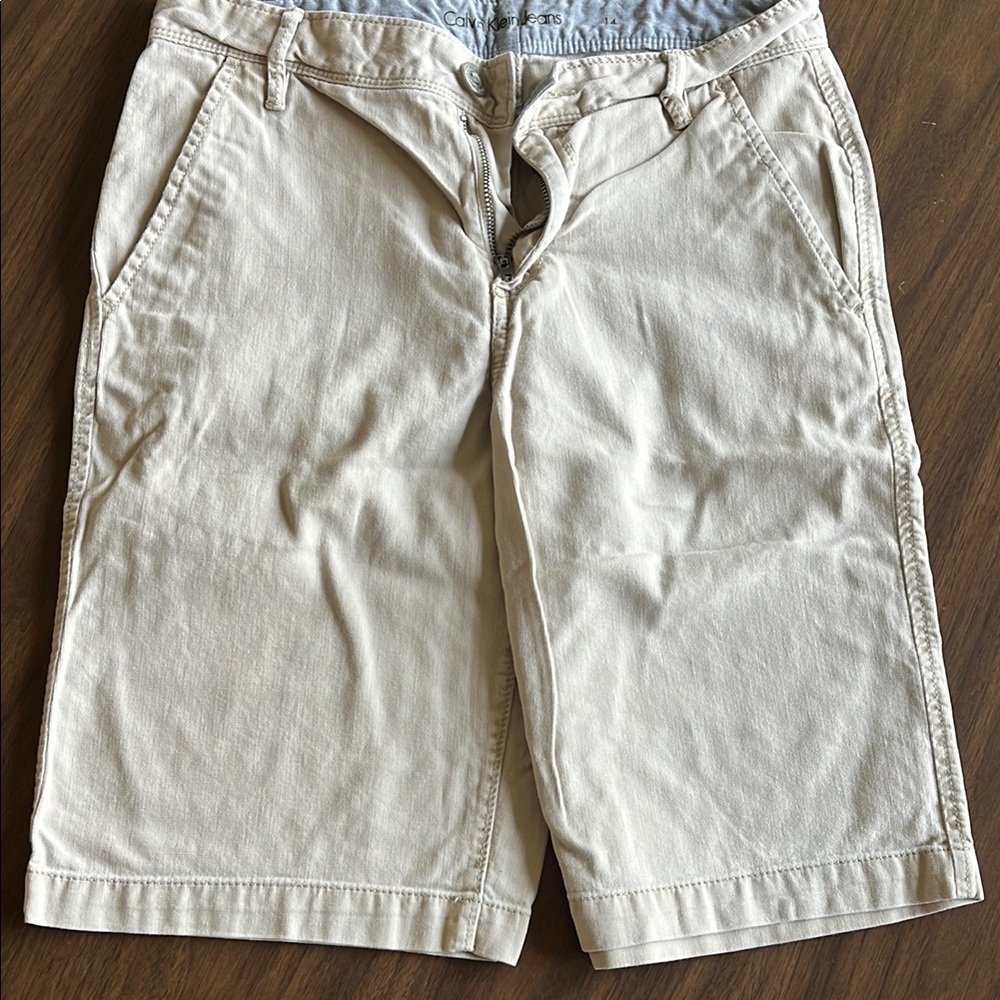 Calvin Klein Jeans Tan Chino Shorts